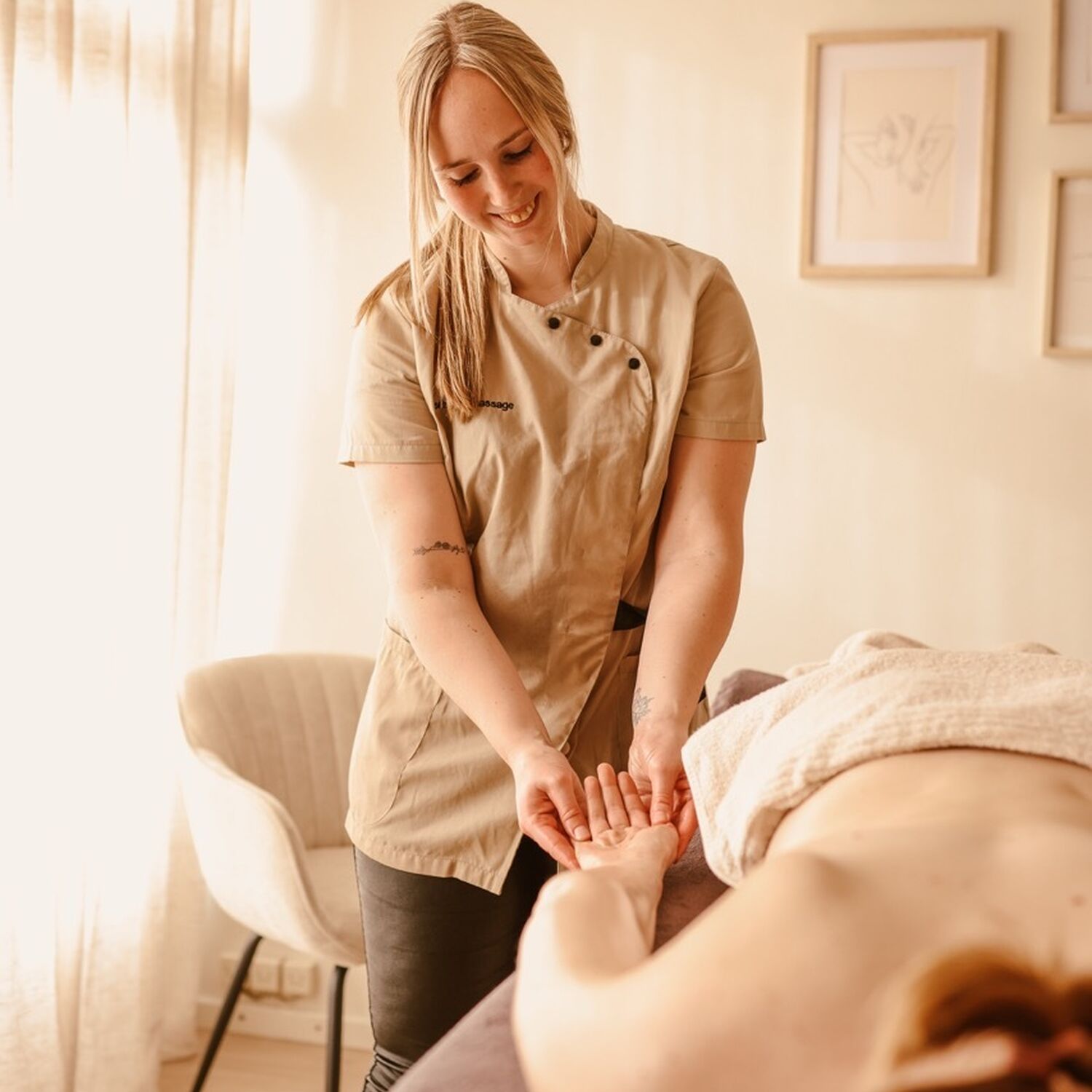 Een behandeling bij Ilse's sportmassage